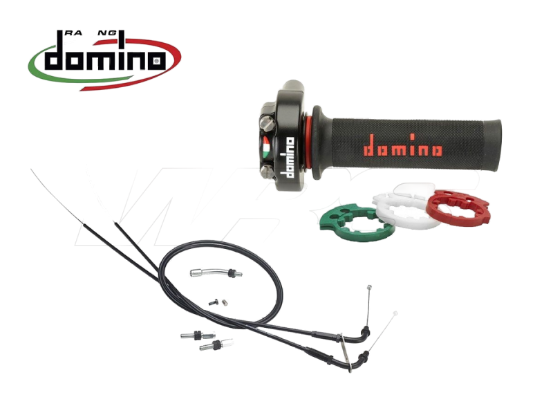 Domino XM2 Gasgriff-Set mit Griffgummis + Gaszügen