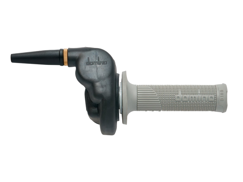 Domino HR Cross Gasgriff mit D-Lock Griffgummis