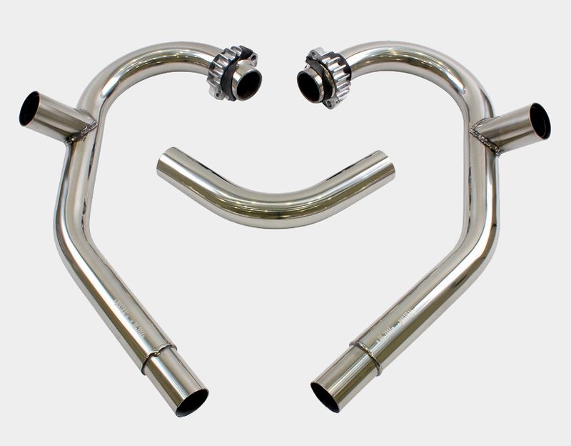 Exhaust Manifold Set - Moto Guzzi (VA Polished)