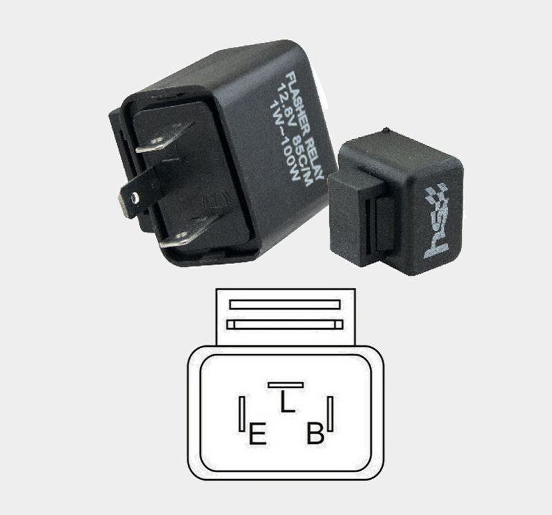 Relay Flasher - load independent 3-pin