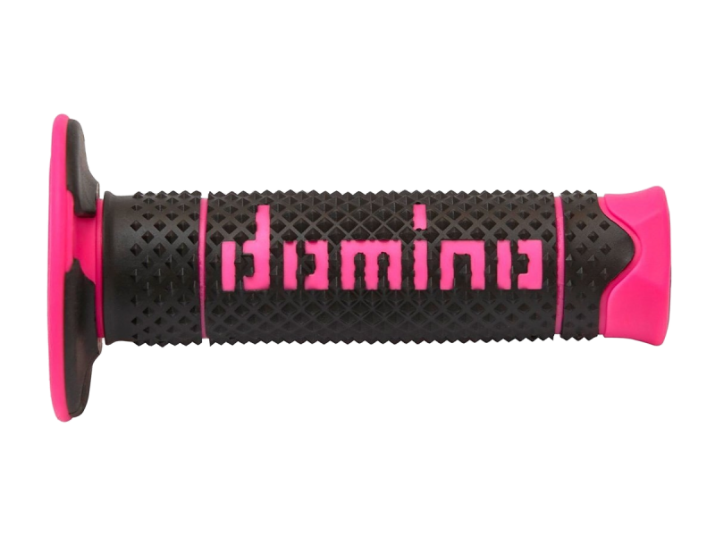 Domino A260 Griffe Offroad 22-26 mm – Schwarz / Neon-Pink
