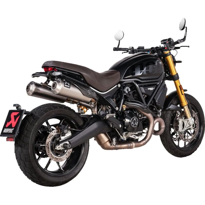 Akrapovič Slip-On Line titanio – Ducati Scrambler 1100 Pro / Sport Pro / Dark Pro (2021–2024)