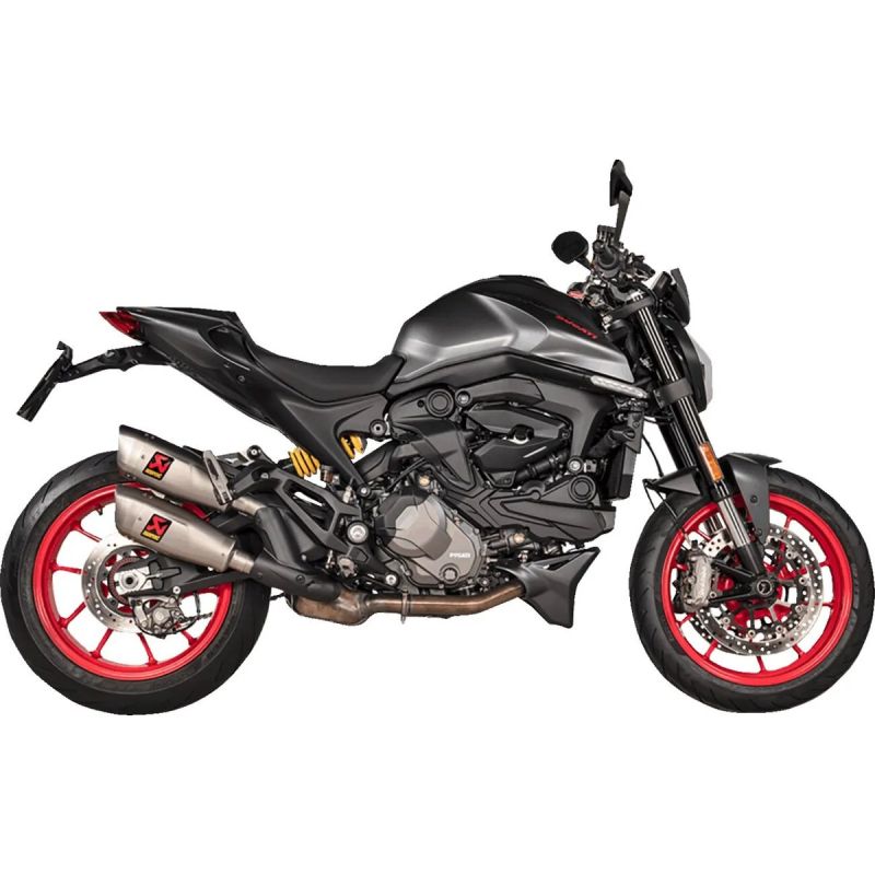 Akrapovič Slip-On Line titanio (2 silenziatori) – Ducati Monster 937 (2021–2025)