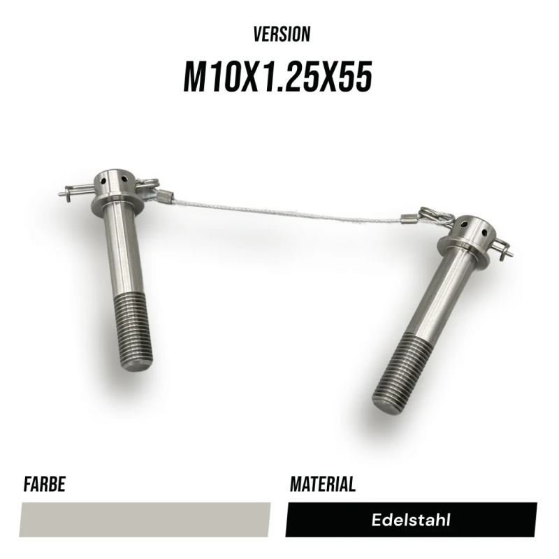 Bremssattelschrauben Edelstahl mit Sicherungsdraht – BUMA Racing