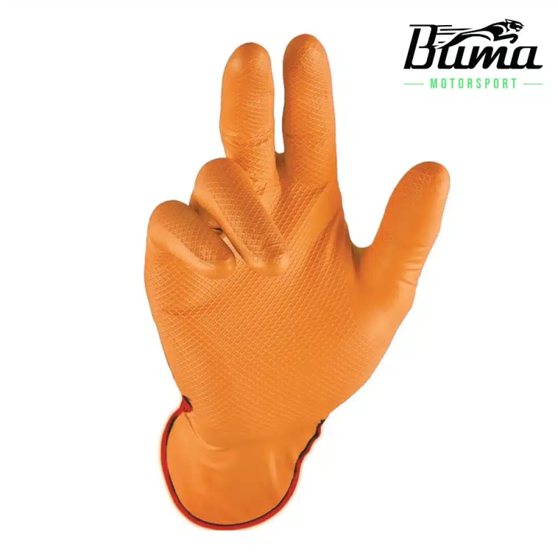 Nitril Werkstatthandschuhe puderfrei (50 Stück) – BUMA Racing