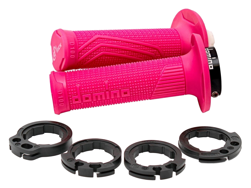 Domino D100 D-Lock Griffe mit Klemmringen – Fuchsia