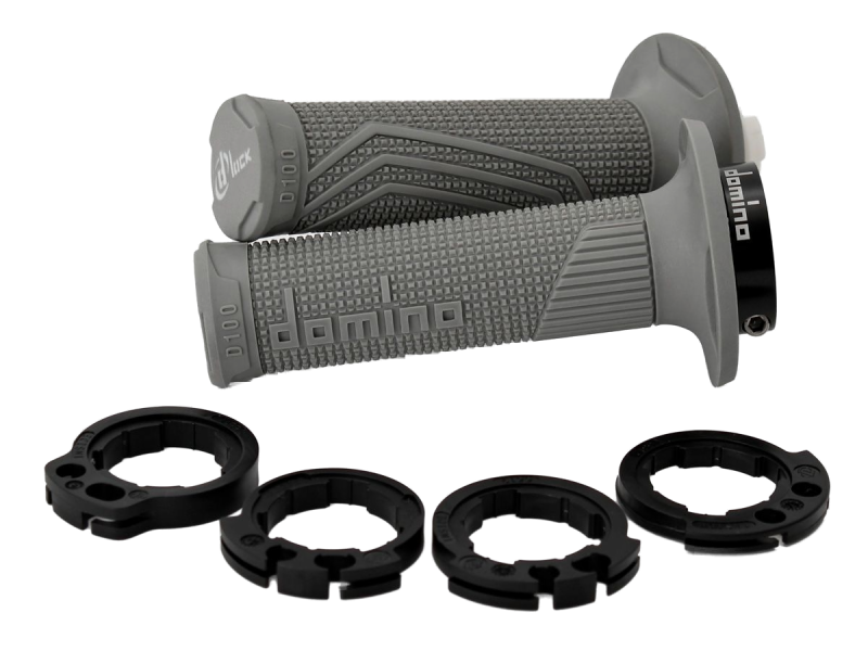 Domino D100 D-Lock Griffe mit Klemmringen – Grau