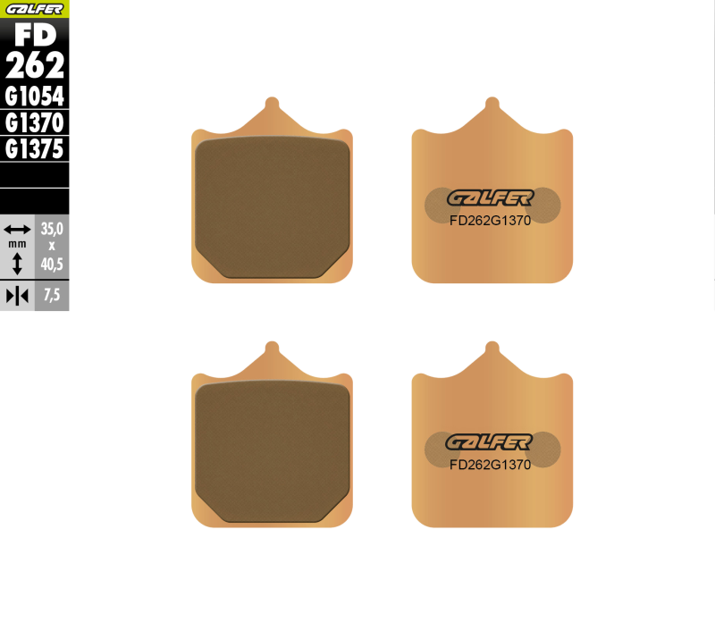 Galfer FD262G1370 brake pads