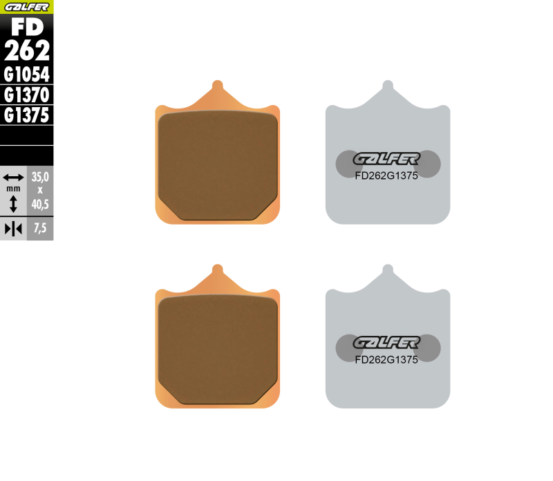 Galfer FD262G1375 brake pads