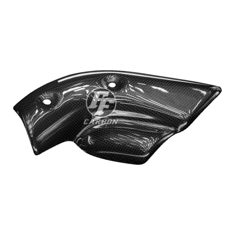 F&F Carbon Auspuffverkleidung 7,7 cm Lochabstand, Carbon/Glasfaser – Ducati 748, 916 u. a.
