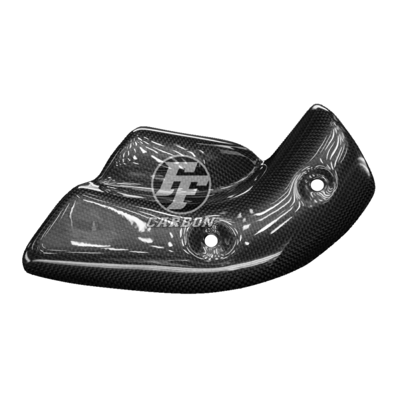 F&F Carbon Auspuffverkleidung 7,7 cm Lochabstand, Carbon/Glasfaser – Ducati 748, 916 u. a.