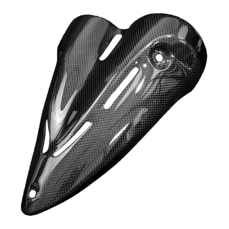 F&F Carbon Exhaust cover, carbon/glass fibre – Ducati Diavel 2010–2013