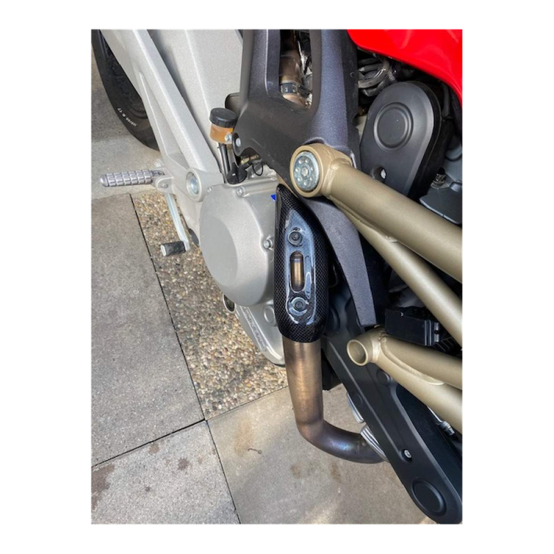 F&F Carbon Auspuffverkleidung, 100 % Carbon – Ducati Monster 696, Monster 796 u. a.
