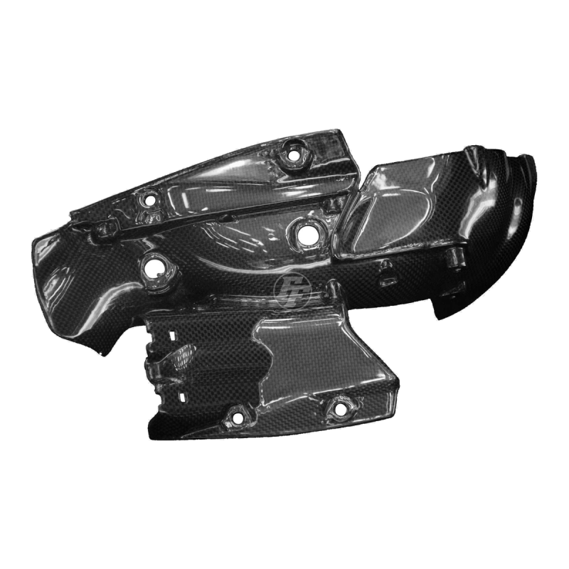 F&F Carbon Auspuffverkleidung, 100 % Carbon – Ducati Panigale V4, Panigale V4S 2019–2021 u. a.