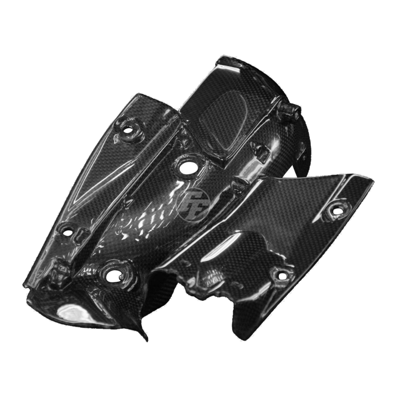 F&F Carbon Auspuffverkleidung, 100 % Carbon – Ducati Panigale V4, Panigale V4S 2019–2021 u. a.