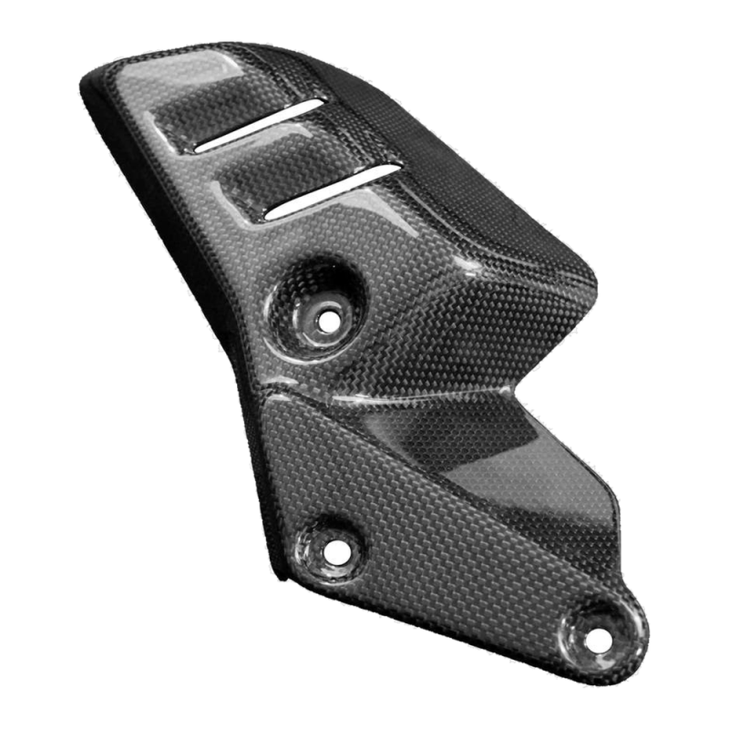 F&F Carbon Auspuffverkleidung links, Carbon/Glasfaser – Ducati Daivel V4