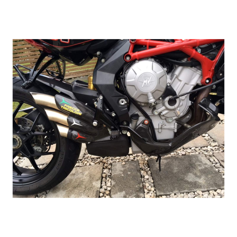 F&F Carbon Auspuffverkleidung, 100 % Carbon – MV Agusta F3, Brutale 675 u. a.