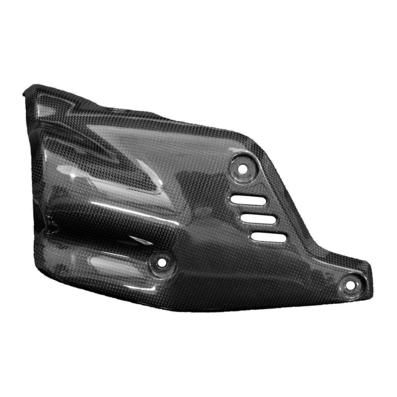 Paracalore scarico destro F&F Carbon, carbonio/fibra di vetro – Ducati Diavel V4