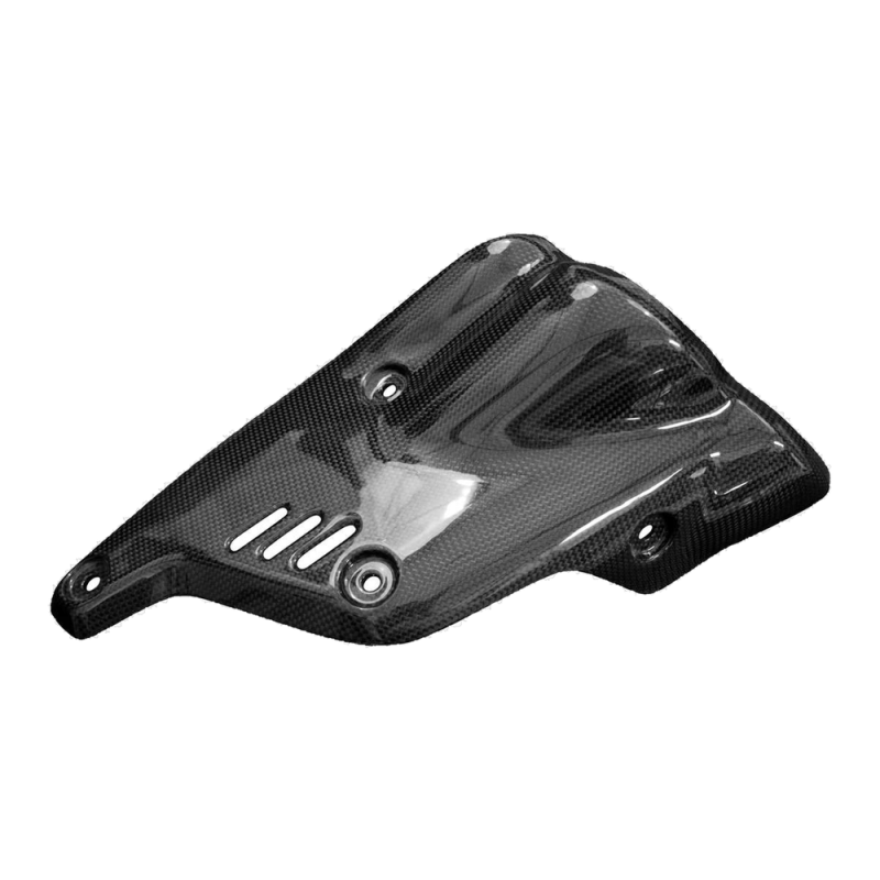 Paracalore scarico destro F&F Carbon, carbonio/fibra di vetro – Ducati Diavel V4