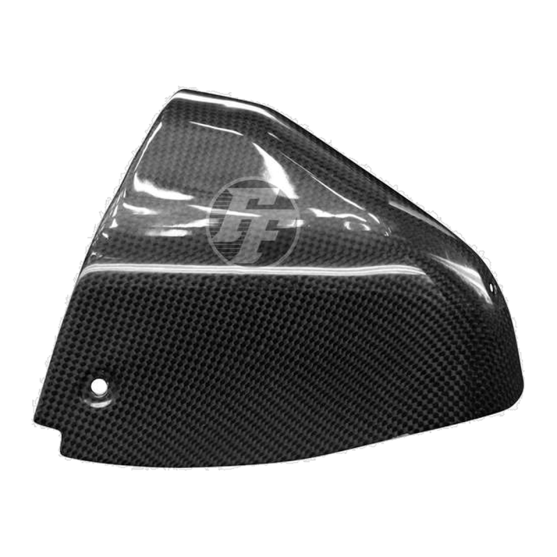 Paracalore scarico destro F&F Carbon, carbonio/fibra di vetro – Ducati Supersport 939 2017–2020, Supersport 950 dal 2021