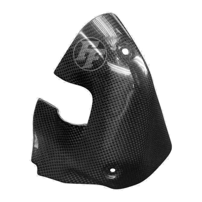 Paracalore scarico destro F&F Carbon, carbonio/fibra di vetro – Ducati Supersport 939 2017–2020, Supersport 950 dal 2021