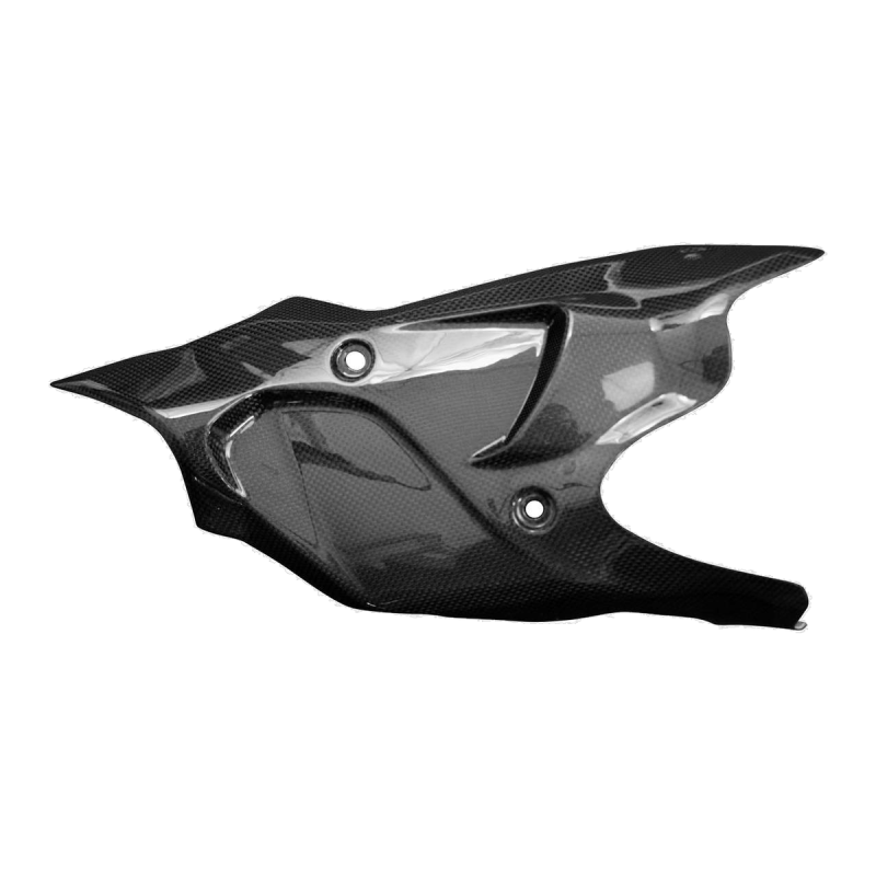Paracalore scarico destro F&F Carbon, carbonio/fibra di vetro – Ducati XDiavel V4 dal 2025