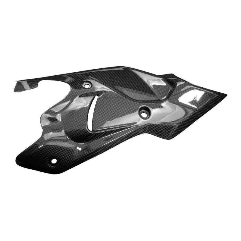 Paracalore scarico destro F&F Carbon, carbonio/fibra di vetro – Ducati XDiavel V4 dal 2025