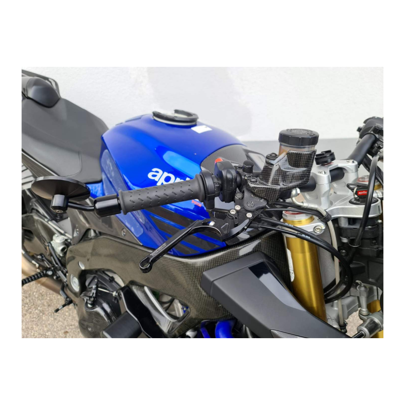 F&F Carbon Bremsflüssigkeitsbehälter-Abdeckung, 100 % Carbon – Aprilia Tuono V4 2015–2016