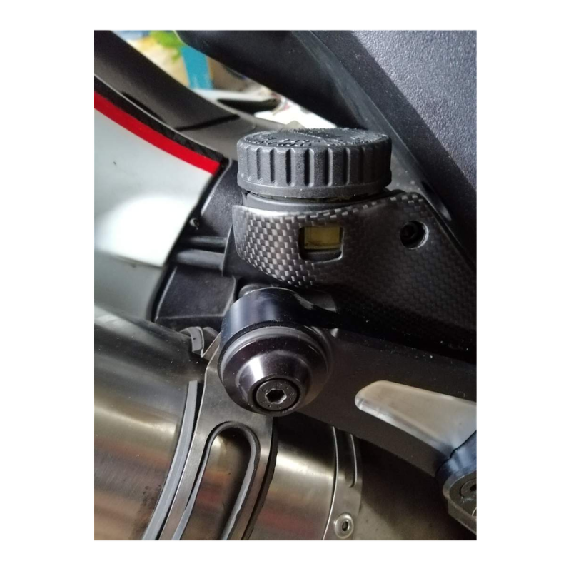 F&F Carbon Bremsflüssigkeitsbehälter-Abdeckung, Carbon/Glasfaser – Ducati Diavel 2010–2018
