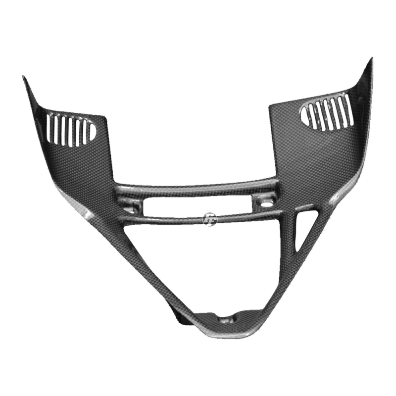 F&F Carbon Dreiecksrahmen-Ölkühlerabdeckung, 100 % Carbon – Ducati 749, 999