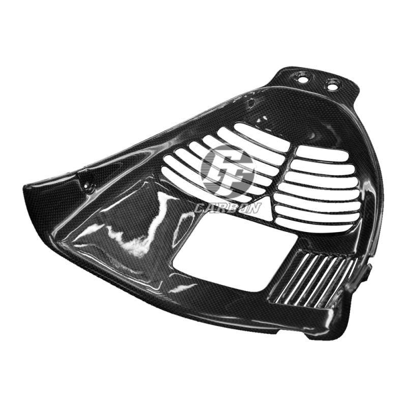 F&F Carbon Dreiecksrahmen-Ölkühlerabdeckung, 100 % Carbon – Ducati 888