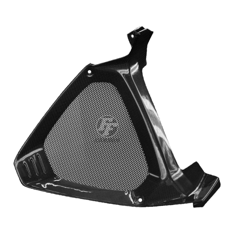 F&F Carbon Triangular frame oil cooler cover, carbon/glass fibre – Ducati Diavel 1260/1260S 2019–2020
