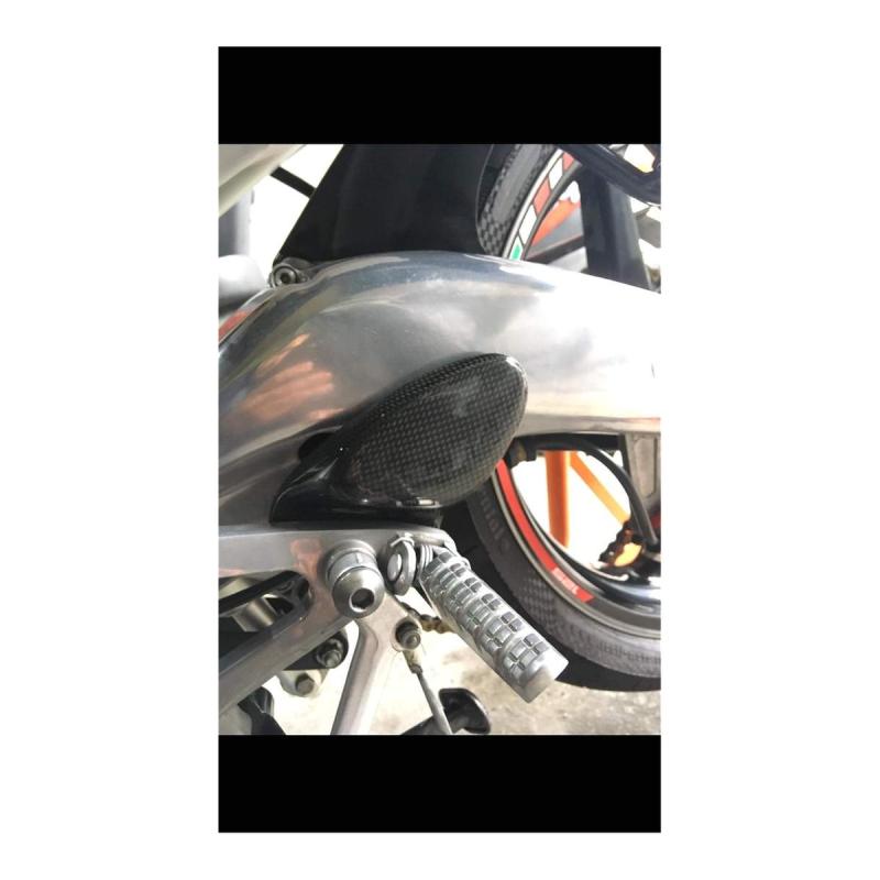 F&F Carbon Fersenschützer, Carbon/Glasfaser – Aprilia GS/RS 125 93-05