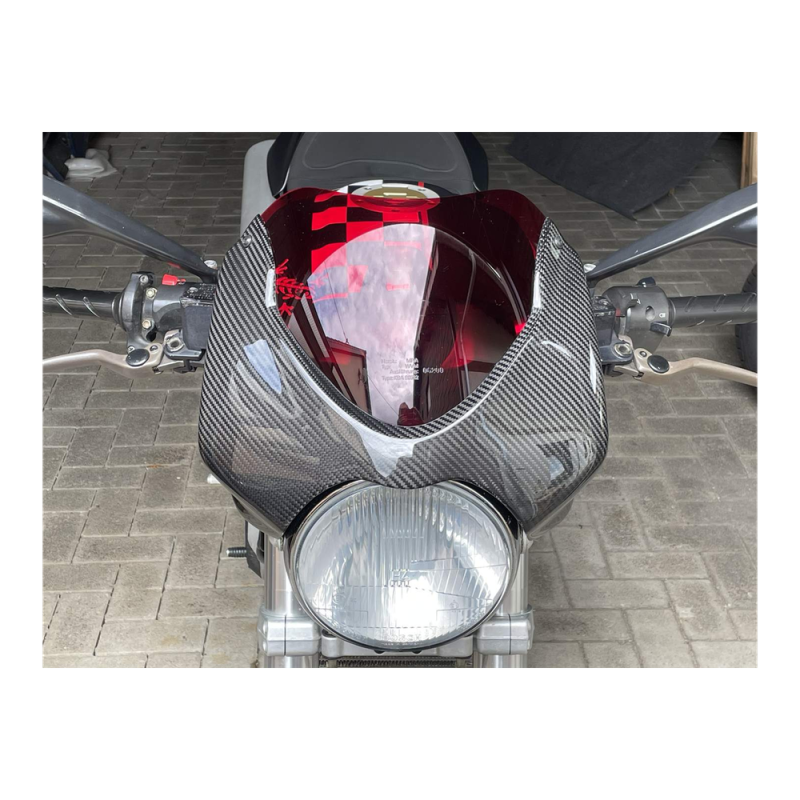 F&F Carbon Frontverkleidung über Scheinwerfer, 100 % Carbon – Ducati Monster 900, S4R u. a.