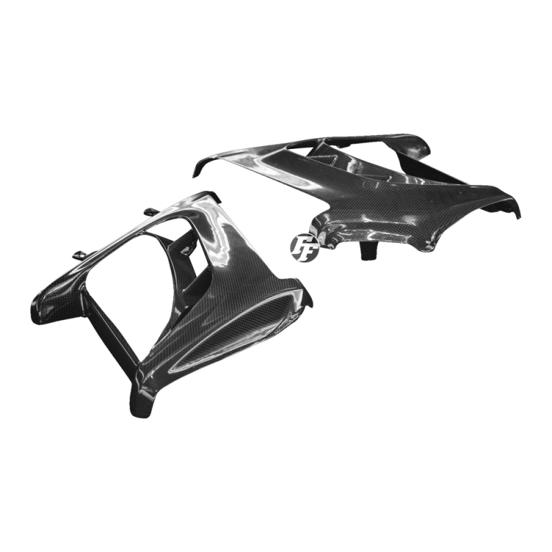 F&F Carbon Kühlerverkleidung, 100 % Carbon – Ducati Diavel 2010–2013