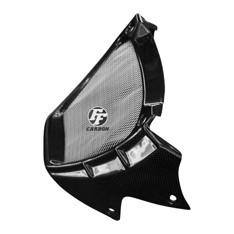 F&F Carbon Ölkühlerabdeckung, 100 % Carbon – Aprilia Tuono V4 2015–2020