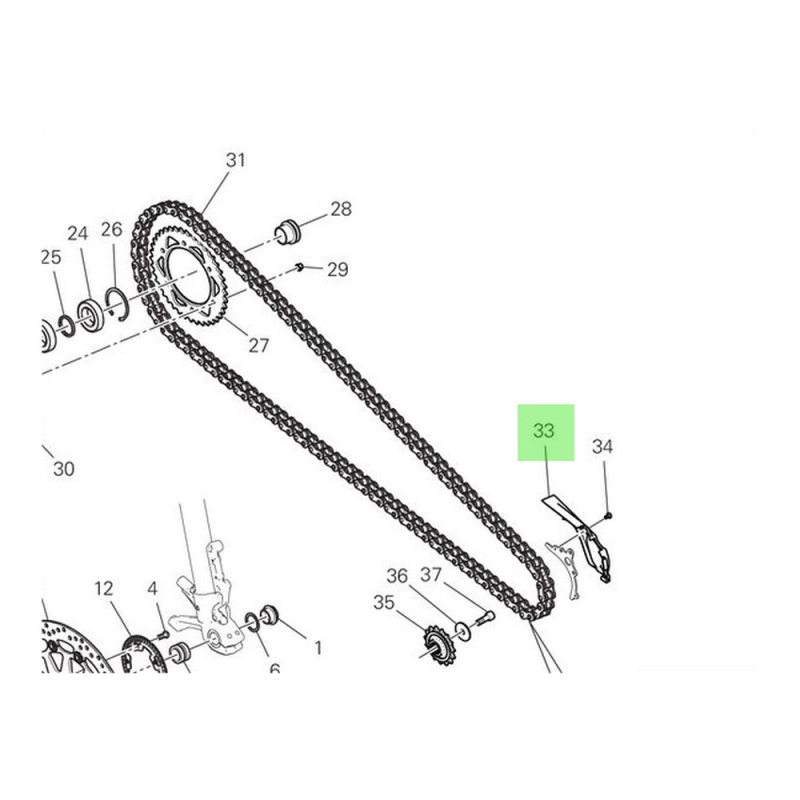 F&F Carbon Ritzelabdeckung, 100 % Carbon – Ducati Multistrada V2 ab 2025