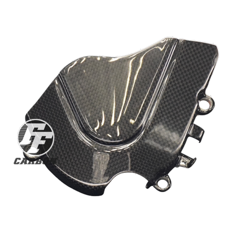 F&F Carbon Ritzelabdeckung mit Kabelhalter, Carbon/Glasfaser – Aprilia RSV 1000R 2004–2009, Tuono 2006–2009