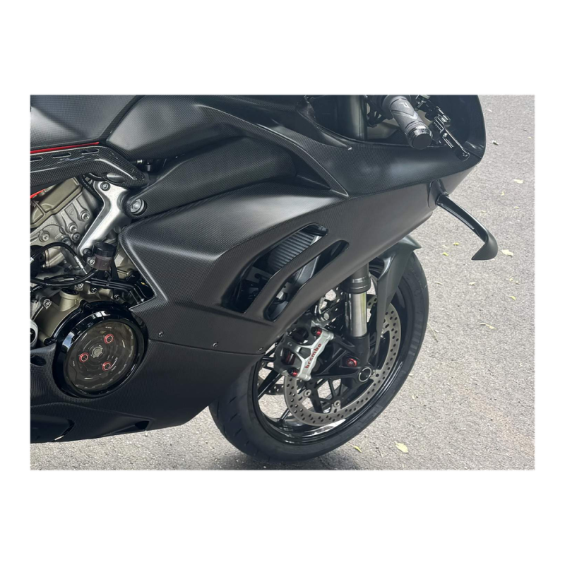 Fianchetto laterale F&F Carbon, 100 % carbonio – Ducati Panigale V4, Panigale V4S ecc.