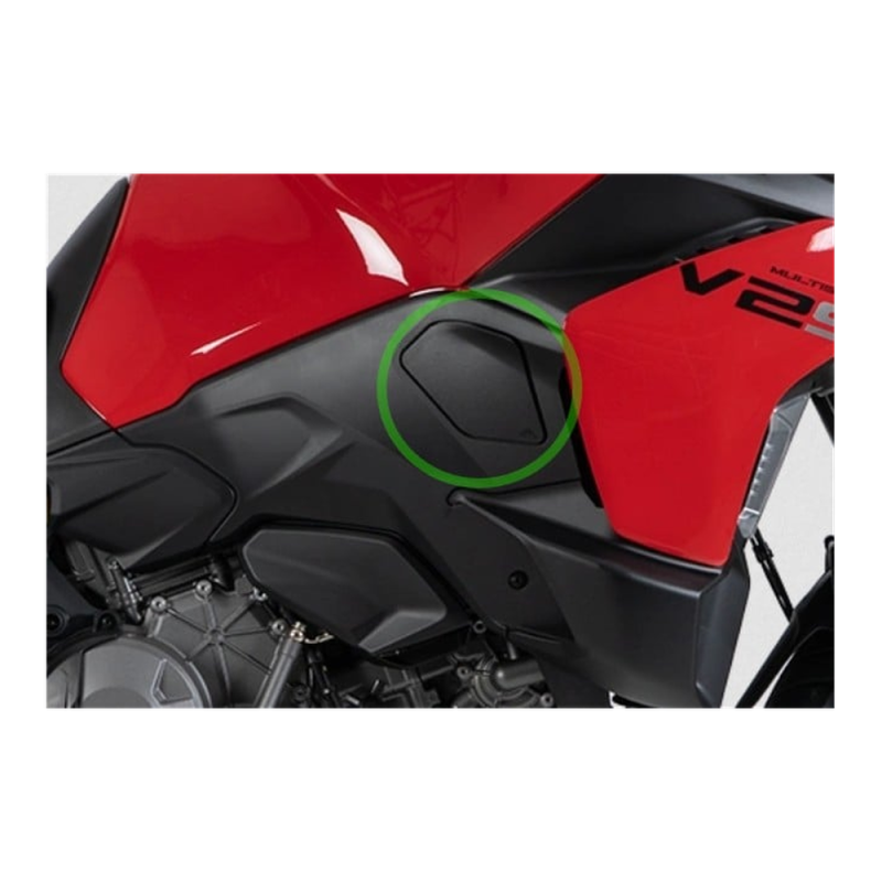 F&F Carbon Seitenverkleidung rechts, 100 % Carbon – Ducati Multistrada V2 ab 2025
