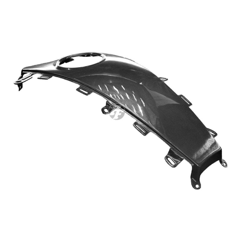 F&F Carbon Tankverkleidung-Mittelteil, Carbon/Glasfaser – Ducati Diavel 1260/1260S 2019–2020
