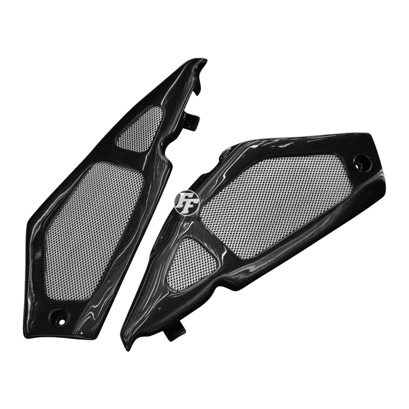 F&F Carbon Tankverkleidung-Seitenteile, 100 % Carbon – Aprilia RSV Mille 1998–2003