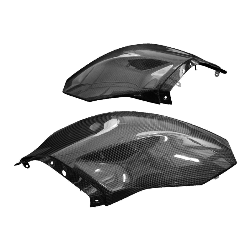 F&F Carbon Tankverkleidung-Seitenteile, 100 % Carbon – Ducati Diavel 1260/1260S 2019–2020