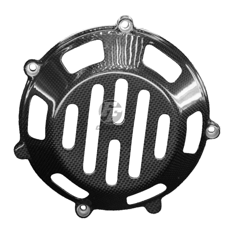 F&F Carbon Trockenkupplung-Cover, 100 % Carbon – Ducati (luftgekühlte 4 Ventil Motoren)