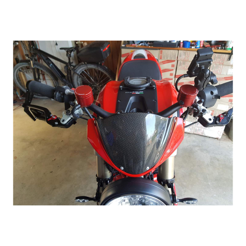 F&F Carbon Windschutz, 100 % Carbon – Ducati Monster 696, Monster 796 u. a.