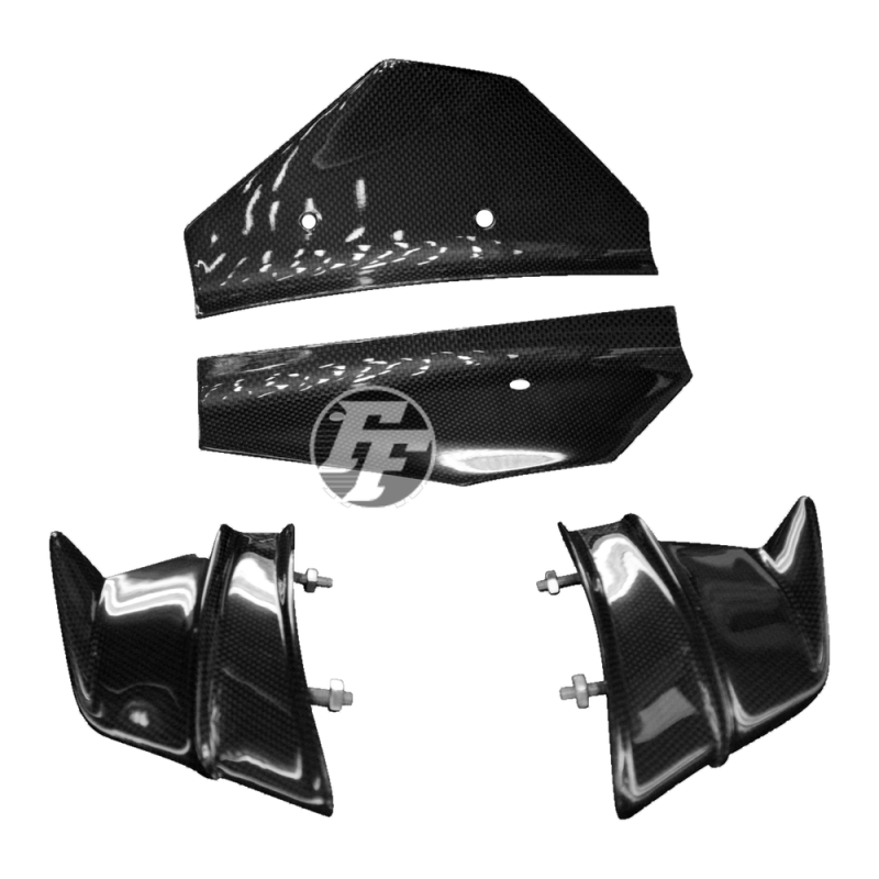 Kit winglets aftermarket F&F Carbon, 100 % carbonio – Ducati Panigale V4 2018–2019, Panigale V4S 2018–2019