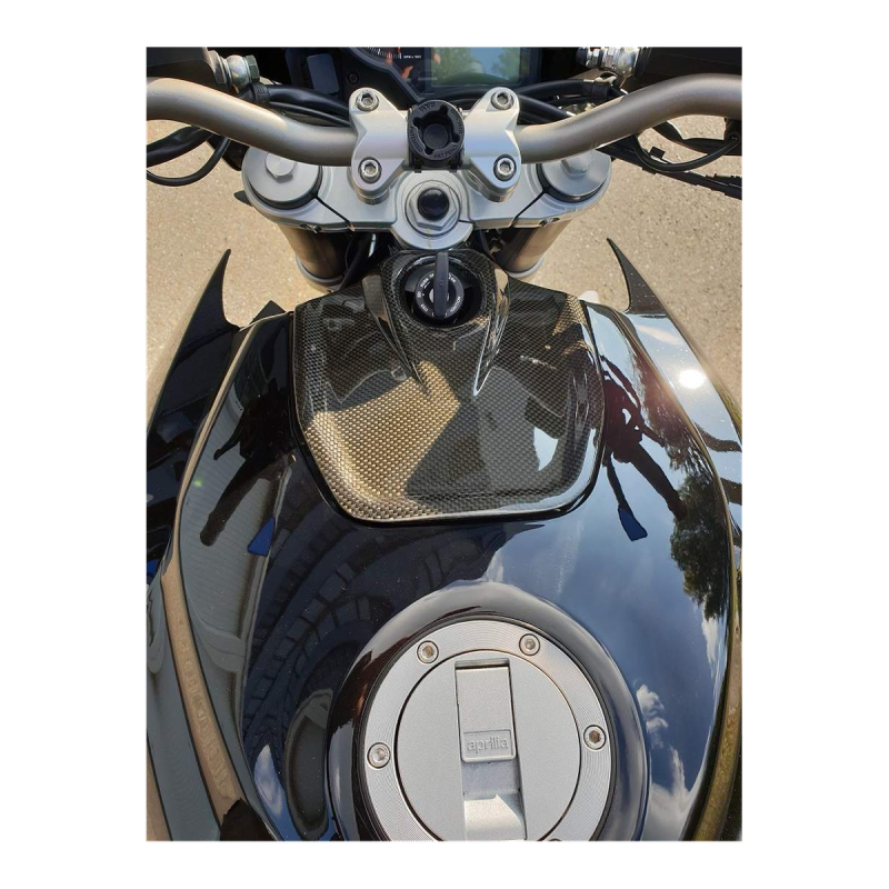 F&F Carbon Zündschlossabdeckung, 100 % Carbon – Aprilia Shiver 2007–2016