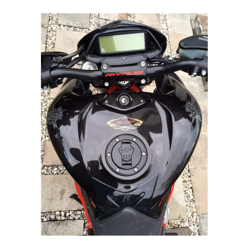 F&F Carbon Zündschlossabdeckung, 100 % Carbon – MV Agusta Rivale 800 2013
