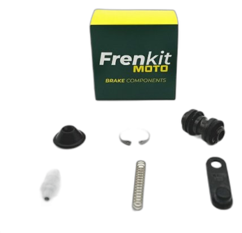 Frenkit Bremszylinder-Reparatursatz PR 18 – Einzelteile mit Kolben, Dichtungen, Feder, Staubkappe, Sicherungsring und Entlüfterschraube