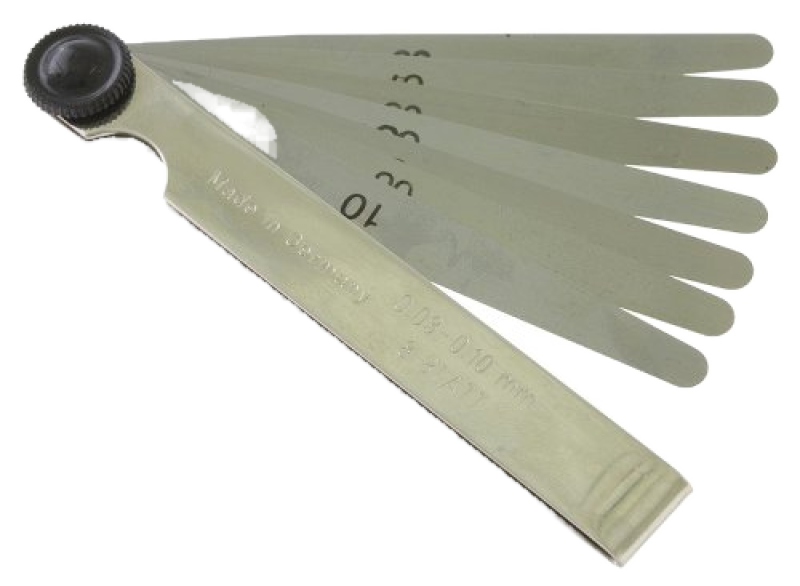 Kit spessimetro 0,03–0,10 mm, 8 lamelle
